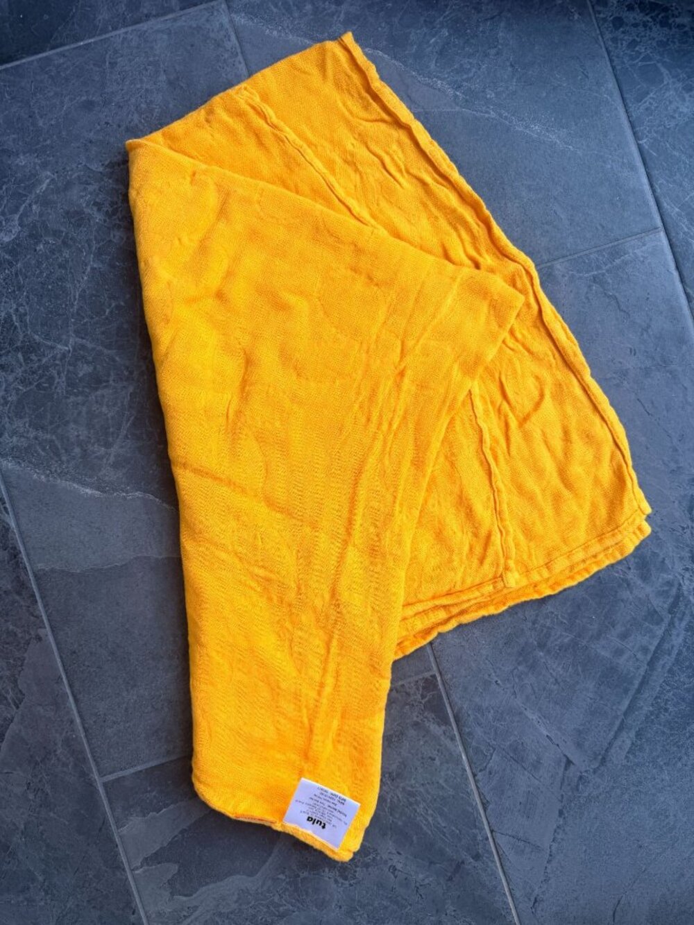 tula blanket yellow 40x40"